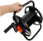 balacoo Pipe Storage Rack Outside Hose Reel Water Hose Roller Wall Mount Reel Watering Cart Floor Standing Reel Holder Reel on Wheels Winding Reel Plastic - Image 3