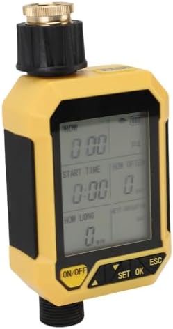 Fafeicy Sprinkler Timer, Programmable Water Timer with Rain Sensor and 4 Custom Schedules, Manual Mode for Garden Lawn Yard Irrigation - Image 2