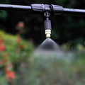 Drip Irrigation Kit Water Misting System, Sturdy PE Tubing & 4 Spray Brass Nozzles, for Rooftop/Patio/Canopy/Gazebo/Balcony(L 5m(16.4ft)) by Unknown