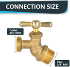 10Pack Seelink 3/4" MIP x 3/4" MHT No-Kink Hose Bibb Valve - Image 2