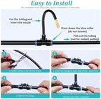 Heavy Duty Plant Misting Watering System with Bending Flexible Hose - Image 7