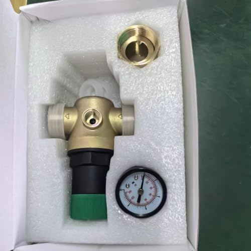 Water Pressure Reducer Adjustable High-Pressure Reducer with Gauge - Image 4