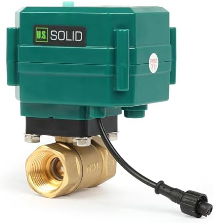 U.S. Solid 3/4" Smart Motorized Ball Valve - Brass Remote App Mobile-control Electrical Ball Valve with Manual Switch, Plug Connection - Image 3