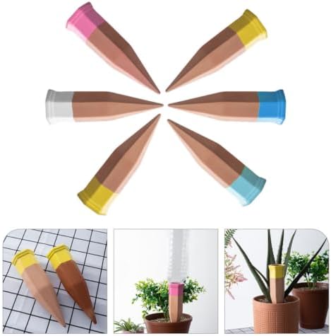 6pcs Automatic Clay Irrigation Spikes Plant Watering Dropper with Drip Irrigation Feature Sturdy Self-Watering Tool for Easy Plant Care Random Color - Image 7