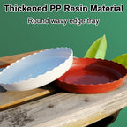 Round Plastic Plant Saucers Water Catch Tray, Garden Tray, 10 pcs - Image 3