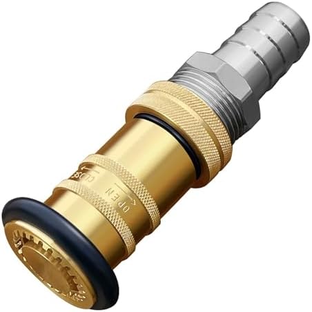 1-2" Heavy Duty Brass Fire Hose Nozzle – 1" Female NH/NST Thread, Adjustable Fog/Jet Spray for Firefighting & Gardening(2 inches) - Image 4