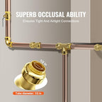 VEVOR Brass Pipe Fittings Push-Fit,Combination,1/2" 25PCS - Image 6