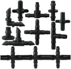 50pcs Garden Tee Connector 4/7mm 1/4'' Hose Pipe Water Tubing Barb Fitting Drip Irrigation Adapter Coupling Repair(F-50PCS) - Image 4
