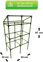 BioGreen Trellis for Raised Garden Bed with Watering System City Jungle | 12“L x 24“W x 38“H | Ideal Growth for Climbing Plants | Easy to Assemble - Image 4