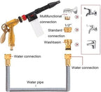 Portable High Pressure Water Gun Foam Pot Nozzle Garden Hose Water Gun Car Wash Cleaning Water Gun for Watering Garden - Image 3