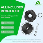 023705 Lawn Sprinkler Irrigation 2 HP Pump Service Repair Kit - Image 3