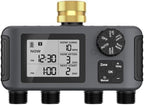 Hose Water Timer, Programmable Sprinkler Timer with Rain Delay/Manual/Automatic Drip Irrigation System for Outdoor Garden Yard, 4 Outlet by Unknown