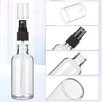 Yungyan 100 Pcs 4 oz Mini Glass Spray Bottles Empty Small Essential Oil Bottles Fine Mist with 3 Funnel 5 Dropper Cleaning Brush for Hair Travel Plants Perfumes(Clear) - Image 3