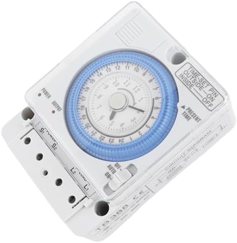 Jiawu 24 Hours Mechanical Timer Automatic Low Power Consumption Time Switch 100-240VAC for Water Heaters Breeding Garden Lighting - Image 2