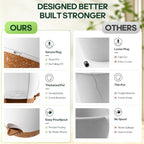 6 Size Self Watering Pots for Indoor Plants, Flower Plant Pot, White - Image 6