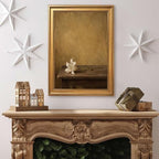 Gold Vintage Framed Lily Flower Wall Art, Still Life Floral Print - Image 4