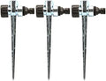 3 Pcs Lawn Sprinkler Spike Thread Watering Sprayer Connector Ground Plug Base for Grass Yard by Unknown