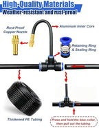 Adjustable Drip Irrigation System for Garden, with 360° Copper Nozzles - Image 6
