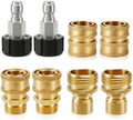 Pressure Washer Quick Connect Kit, 5000 PSI Brass Adapter Set by Unknown