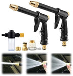 Jet Hose Nozzle High Pressure, Hydro Jet Power Washer Wand, Jet Nozzle Power Washer for Garden Hose, Rotating Nozzle, Various Spray Effects, Water Sprayer Cleaning Tool (2) by Unknown