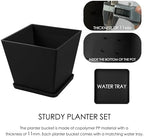 Kozyard 2Packs Taper Planter Indoor Outdoor Plant Pots - Image 3