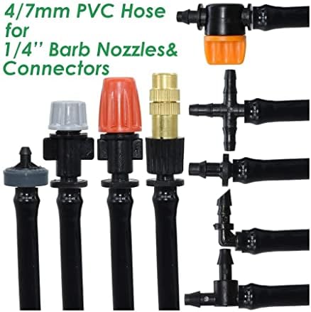 1/4'' Garden Watering Hose 4/7mm PVC Micro Drip Irrigation Pipe Tubing, for Sprinkler Lawn Pot Plant Greenhouse (Color : SPL11-065-40M) - Image 6