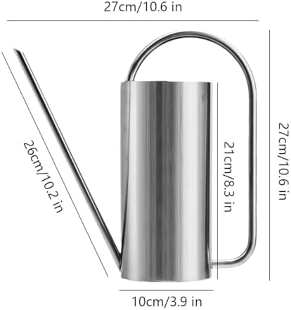 Watering Can for Indoor Plants, 50 oz/1.5L Stainless Steel Watering Can Pot with Long Spout, Garden Watering Cans with Comfortable Handle for Indoor House Plants Bonsai Flower Decorative - Image 4