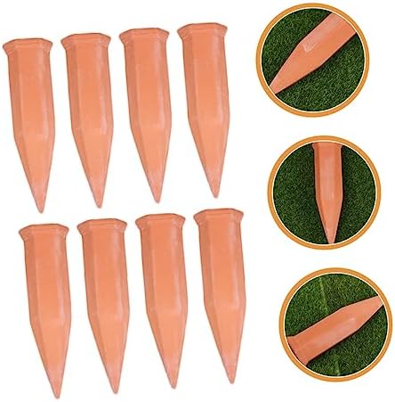 TOYANDONA 8Pcs Ceramic Automatic Watering Device for Flower Pot Plant Red - Image 6