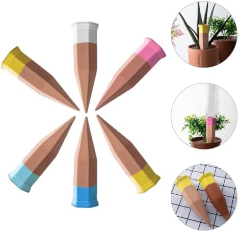 6pcs Automatic Clay Irrigation Spikes Plant Watering Dropper with Drip Irrigation Feature Sturdy Self-Watering Tool for Easy Plant Care Random Color - Image 6
