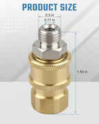 2PCS Airless Paint Sprayer Quick Connect Coupler for Most Airless Sprayers and High-Pressure Hoses, 1/4" Stainless Steel Hose Fitting，Leak-Free, Quick Connection - Image 3