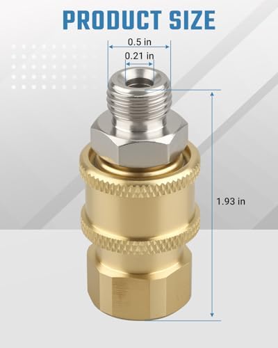 2PCS Airless Paint Sprayer Quick Connect Coupler for Most Airless Sprayers and High-Pressure Hoses, 1/4" Stainless Steel Hose Fitting，Leak-Free, Quick Connection - Image 3