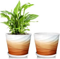 6 Inch Ceramic Plant Pot(6.7 in Diameter,2 Pack) by YUFDA