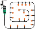 49.2ft Greenhouse Micro Drip Irrigation Kit Automatic Watering System Plant Garden Watering System with Quick Connector, 19 Tee Joints, 20 Nozzles by NDNCZDHC