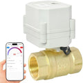 DN25 WiFi Remote Control Smart Water Valve,1” DC5V-DC12V Brass Electric Ball Valve by ILSY-IVA