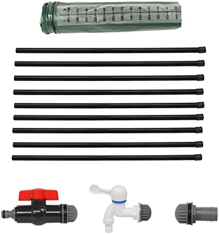 Collapsible Rain Barrel with Scale,100 Gallon with 500D Oxford Cloth, Portable Rain Collection System, Water Barrel Collector w/Filter Spigot, Green - Image 4