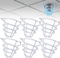 Fire Sprinkler Head Cover Guard,White Fire Sprinkler Cage Suit 1/2"&3/4", Sprinkler Protection for Semi-Recessed Fire Sprinkler,Sprinkler Cover Side Wall/Pendent/Upright (6 PCS) by Levendor