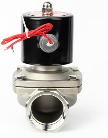 U.S. Solid 1-1/2" Solenoid Valve - 110V AC Stainless Steel Electric Solenoid Valve, Normally Closed, Viton Seal - Image 5