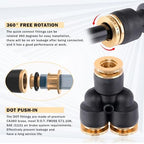 CheeMuii 39 PCS DOT Air Line Fittings Kit 1/4 3/8 1/2 Quick Connect Fitting - Image 4