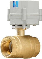 2 Way Brass 1-1/4 inch 12VDC 9-24VDC 0-10V NPT Proportional Integral Modulating Control Motorized Ball Valve by HSH-Flo