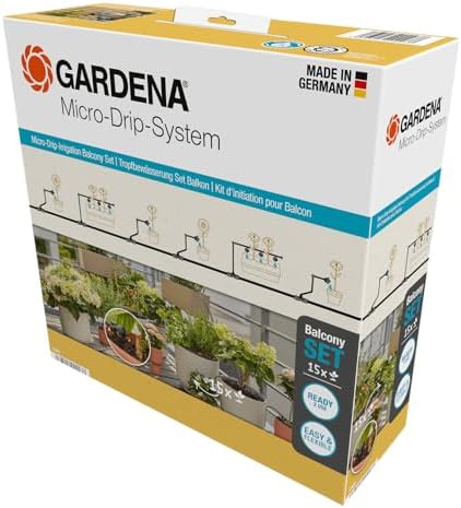 Gardena 13401-20 Micro Drip Sprinkler System for Balcony (15 Strains) Starter Set by Unknown