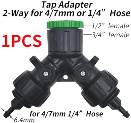 Ship accessories 5-100m Garden Watering Hose 4/7mm PVC Micro Irrigation Pipe Drip Irrigation Tubing Sprinkler 1/4'' Lawn Balcony Greenhouse Irrigation accessories(D-1PCS) - Image 2