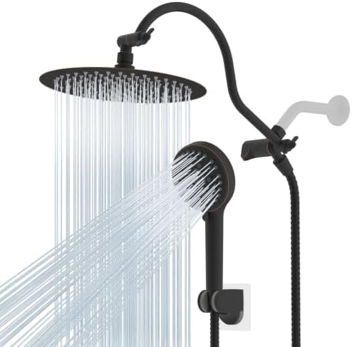 Hibbent All Metal High Pressure Shower Head, 10'' Rainfall Shower Head by Hibbent