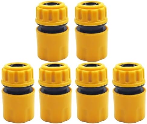 6PCS 3/4 1/2 inch Garden Hose Pipe Repair Connector Fitting Tubing Quick Connection(1I2inch-6pcs) by Unknown