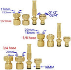 Garden Sprinkler Brass 1/2 Inch 5/8 3/4 Irrigation Water Gun Kit Adjustable Hose Car Washing Lawn Watering 1 Set(3I4 Hose) - Image 4