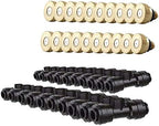 Brass Misting Nozzle, 100Pcs Brass Misting Nozzles 0.1-0.8mm For Outdoor Cooling System With 1/4" Slip-Lock Tees(0.7mm) - Image 2