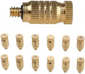 Brass Misting Nozzle, 30 Pcs High Pressure Brass Mister Nozzles for Sprayer 0.1-0.9mm .004-0.035 in Orifice(0.8mm) by Unknown