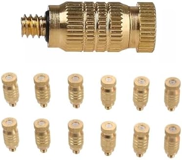 Brass Misting Nozzle, 30 Pcs High Pressure Brass Mister Nozzles for Sprayer 0.1-0.9mm .004-0.035 in Orifice(0.8mm) by Unknown