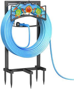 Garden Water Hose Holder 5 Spikes, Freestanding Hose Stand for Outside Yard by SHUONIVS