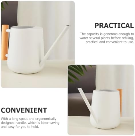 Xmas Long Spout Watering Can 900ml Iron with Wooden Handle - Image 7