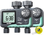 RAINPOINT 2 Zone Sprinkler Timer - 2pcs Water Timer for Garden Hose with Rain Delay/Manual Watering/Automatic Irrigation for Yard Lawn by RainPoint